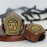 藏式純銅嘎烏盒掛件尼泊爾手工飾品復古民族風噶烏盒掛件