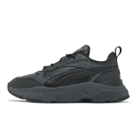 Puma 休閒鞋 Cassia Lux 女鞋 黑 金 厚底 增高 皮革 老爹鞋 39783703