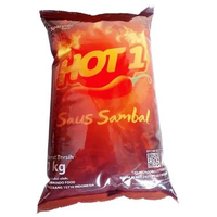 Saos Gourmet Euro 1kg Sambal Reffil Extra Pedas Java Egg Saus Pedas Nampol Hot1 1kg