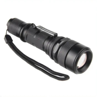 Banggood 6880 Super Bright XML-L2 1600 lumens 5 modes zoom zoomable spotlight torch riding hunting tactical LED flashlight