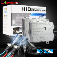 belook ชุดหลอดไฟซีนอนรถยนต์ Cawanerl 55W พร้อมบัลลาสต์แบบบาง หลอดไฟ AC สำหรับไฟหน้า ไฟตัดหมอก H1 H7 
