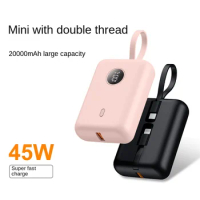 Mini Power Bank 20000mAh PD20W Two-Way 45W Fast Charging Powerbank Portable External Battery Charger for iPhone 14 13 12 Samsung