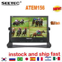 SEETEC ATEM156 15.6 Inch Live Streaming Broadcast Director Monitor with 4 HDMI-compatible Input Output Quad for ATEM Mini