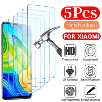 5PCS Tempered Glass For Xiaomi Redmi Note 11 12 Pro Plus 5G 9S 10S 11S Screen Protector For Redmi Note 10 9 8 Pro 10C 9A 8 glass