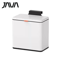 JAVA JH-6601WH-5L 不鏽鋼長方形可掛式垃圾桶 5公升 白色 香港行貨