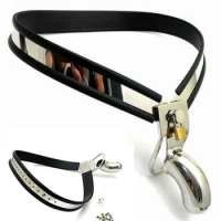 Metal Male Chastity Belt BDSM Bondage Restraint Stainless Steel Chastity Pant Underwear Device with Padlock Adult Games BDSM