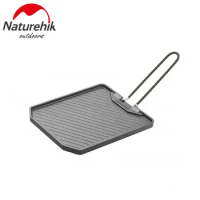 Naturehike New Arrival Non Stick Frying Pan Camping Barbecue Plate Cassette Oven Barbecue Naturehike Plate 2024