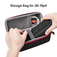 Loudspeaker Travel Carrying Case for JBL Flip 4 Speaker Waterproof Hard Shell Portable Speaker Storage Case Black