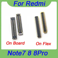 2Pcs For Xiaomi Redmi note8 note8 Pro Screen Plug Flex 40pin LCD Display FPC Connector On Boar