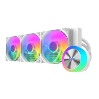 DarkFlash Aquaglow DG360 Liquid CPU Cooler 360mm Water Cooling ARGB DG 360 Black | White Resmi White