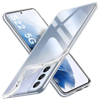Ultra Thin Silicone Soft Case For Samsung Galaxy S23 S22 S21 S20 FE Note 20 Ultra 10 Plus Clear TPU Shell Transparent Back Cover