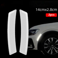 Reflective Sticker for White Car Stickers and Decals Adhesive Safety Mark Warning Tape Strip Bike Motor Car Accessories Exterior