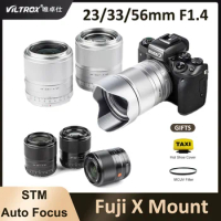 VILTROX 23mm 33mm 56mm X Mount Lens F1.4 APS-C AF Auto Focus Large Aperture Prime Lens for Fuji Fujifilm XT3 XT10 XT20 XE1 XS10