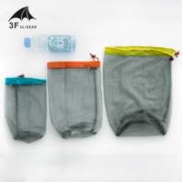 3F UL GEAR Ultra-light PU Coating Camping Outdoor Mesh Storage Bag Clothing Storage Bag and Item Classification Drawstring Bag