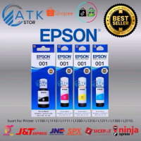 Epson Tinta Printer Epson 001 Original 100% 1 Set & 1 Pcs untuk Kualitas Cetak Terbaik Tinta Printer