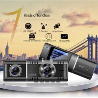 New 1.5 Inch Car Dvr Dash Cam Double Lens 1080P HD in Car Dashboard Camera Driving Video Recorder