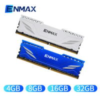 ENMAX Ram DDR4 4G 8GB 16GB 32GB 2400MHz 2666MHz 3200MHz Intel Heatsink Dual Channel DIMM Memoria Ram 1.35V DDR4 RAM for Desktop