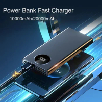 NEW20000mAh High Capacity Power Bank Fast Charging Powerbank Portable Battery Charger For iPhone Samsung Huawei Xiaomi Poverbank