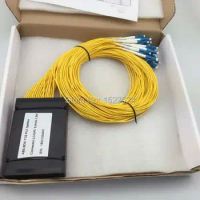 Fiber Optical PLC Splitter Module, 2.0mm, 1.5m, 1x32 ABS Box, LC, UPC, Free Shipping