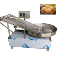Automatic Rice Ball Nuts Sugar Coating Machine Flour Powder Sprinkling Machine Chicken Pork Chop Bread Crumbs Cover Machine