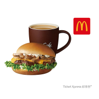 【麥當勞】蕈菇安格斯黑牛堡+熱中杯經典美式咖啡(即享券)