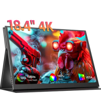 UPERFECT Portable Monitor 4K 18.4 inch 10 Bit UHD FreeSync IPS HDR Gaming Display with USB C HDMI VESA External Second Screen