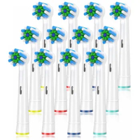 12pcs Replacement Brush Heads for Braun Oral b, Compatible with Oral-B Pro1000/2000/3000/Smart and Genius Electric Toothbrush