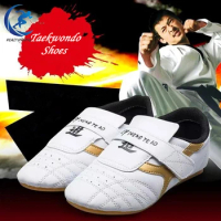 Taekwondo Shoes Martial Arts Shoes Gym Sport Boxing Kung Fu Tai Chi Running Shoes For Adults Kids Breathable Training Sneakers