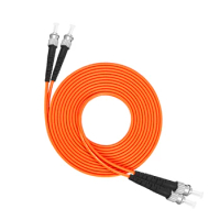 ST to ST Multimode fiber patch cord ST/ST Fiber Patch Cable UPC Polish MM Optical Fiber jumper Duplex OM2 OFNP 3m 5m 10m 15m