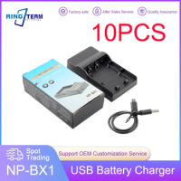 10PCS/LOTS NP-BX1 NPBX1 USB Battery Charger For Sony FDR-X3000R ZV-1 RX100 M7 M6 AS300 HX400 HX60 WX350 AS300V AS300R NP BX1