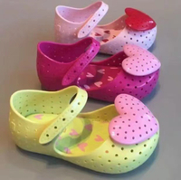 2023 จุดรองเท้าเด็ก Melissa เจ้าหญิงเด็กรักรองเท้าเยลลี่หอมกลวงรองเท้าแตะเด็กผู้หญิงฤดูร้อน ~