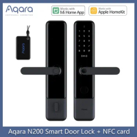 Aqara Smart Door Lock N200 Fingerprint Bluetooth Password NFC Unlock Remote Notification Doorbell For Apple HomeKit Mijia APP