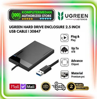 UGREEN HARD DRIVE ENCLOSURE 2.5 INCH USB CABLE / 30847