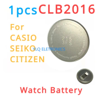 1pcs CLB2016 Photokinetic energy solar charging battery CLB 2016 3.7V for Casio GPW-1000 Citizen SEIKO CLB-2016 AQ-S810W 800W