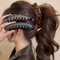 1pc or 2pcs Extra Volume Hair Clips, Large Banana Clips for Women's High Ponytails, Back of Head Cli