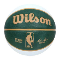 WILSON NBA城市系列-塞爾提克-橡膠籃球 7號籃球-訓練 室外 室內 綠白奶茶