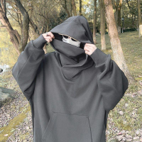 連帽T恤 帽T美式重工機能衛衣男重磅春秋社恐連帽衫oversize高領外套