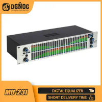 DGNOG MU-231 Professional Dual-Channel DSP Equalizer - Precision Sound Control and Enhanced Performance