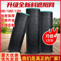 黑色遮陽網加密加厚防曬網防老化農用大棚網太陽網戶外庭院遮陰網