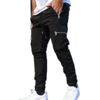 Cargo Jogger Pants Mens Slim Fit Wholesales Custom Causal Streetwear Plain Oem Pockets Design Men's Pants