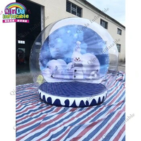 Inflatable Human Size Snow Globe For Christmas/giant Inflatable Snow Globe For Outdoor