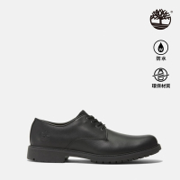 Timberland官方旗艦 男款黑色防水皮革休閒鞋|5549R001