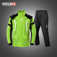 [COD] WOSAWE Baju Hujan Motosikal Lelaki Tahan Hujan Tebal Saiz Besar untuk Menunggang Sepeda Motor 