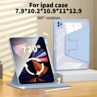 For iPad Pro 11 2022 iPad 10th Generation iPad 10.2 7th 8th 9th Gen Cover for iPad Air5 4 10.9 Pro 12.9 2021 360° Rotation Case