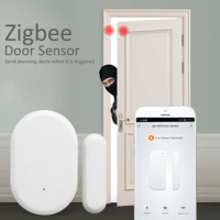 aixi-SHS ZigBee Door/Window Sensor Open Close Trigger Alerts Need Work with Tuya ZigBee Gateway Smart Life APP