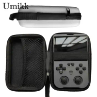 Portable Carrying Bag Shockproof Storage Box with Mesh Pocket Game Console Storage Case for XU10 ANBERNIC RG35XX Miyoo Mini Plus