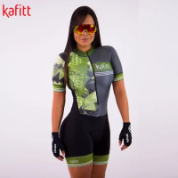 KAFITT Go Pro pedla short sleeve cycling jersey suit ladies camouflage series shorts breathable riding MTB female cycling jersey