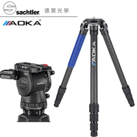 [現折2000] Sachtler 沙雀 FSB 6 Mark II 德國油壓攝錄影雲台 + AOKA TKPRO 324C 系統三腳架套組 拍鳥 錄影