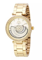 Roscani Roscani Jeanne E35 (360° Spinning Dial with Sunray Pattern) Gold Bracelet Women Watch