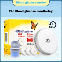 Freestyle Libre 24h Real Time Dynamic Monitoring Blood Glucose Meter Tester Sensor Scanner Sanguis Finger Free Sugar Testing